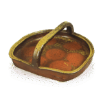 备前半月形手鉢