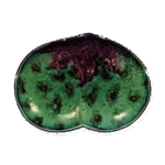 色锅岛彩绘花散文高台盘