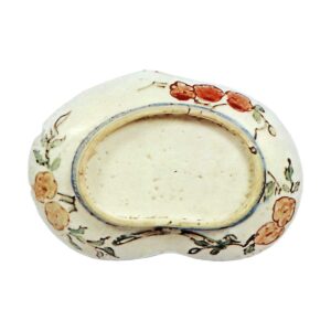 色锅岛彩绘花散文高台盘