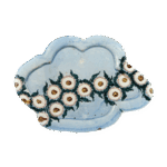 色锅岛彩绘菊衔纹盘