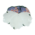 色锅岛彩绘蔦梅花纹盘