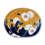色锅岛彩绘花纹盘