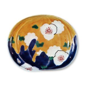 色锅岛彩绘花纹盘