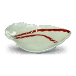 锅岛青瓷彩绘藤豆纹盘