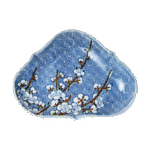 锅岛青花诱绘梅纹盘