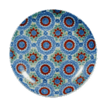 锅岛色绘更纱纹盘