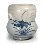 琉璃釉莲纹水指