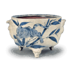 染付竹虎纹香炉