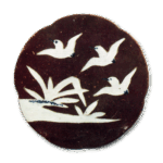 铁釉千鸟纹小盘