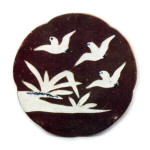 铁釉千鸟纹小盘