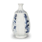 染付花瓣纹德利