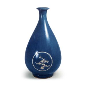 琉璃釉松竹梅丸纹大酒壶