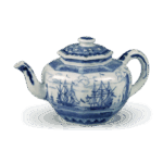 青花兰船纹八角水注