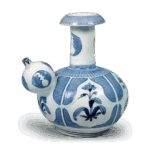 染付花井纹水注