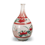 色绘山茶纹大酒壶