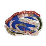 彩绘破魔弓纹盘