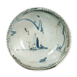 染付山水纹大碗