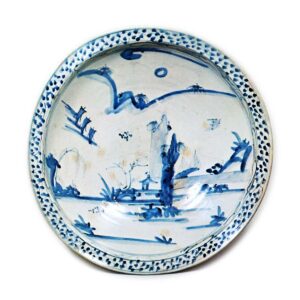 染付山水文大鉢