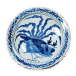 青花凤凰纹大碗