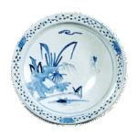 染付山水纹大碗