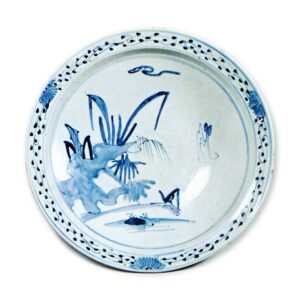 染付山水纹大碗