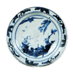 染付山水纹大碗