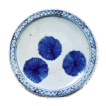 染付菊花散文皿