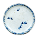 染付帆挂舟纹盘