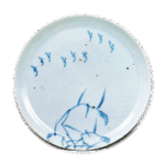 青花芦雁纹盘
