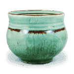 青瓷辰砂广口水指