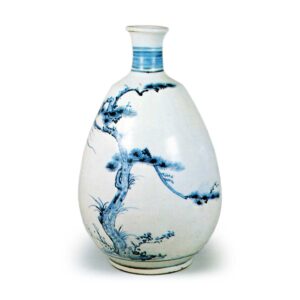 青花松梅纹大酒壶