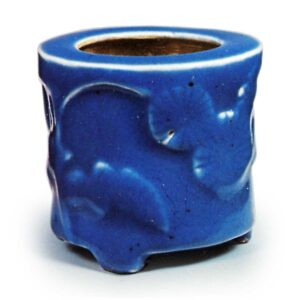 琉璃釉蒲公英浮文香炉