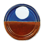 琉璃铁釉丸纹盘