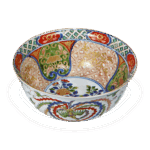 色绘牡丹纹深碗