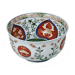 色绘牡丹纹深碗