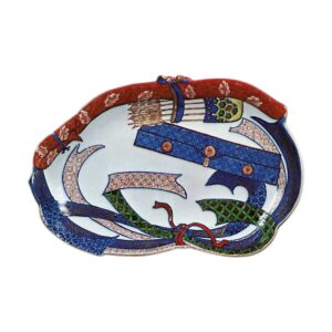 彩绘弓破魔纹盘