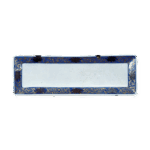 青花金银彩唐草纹长盘