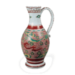 色绘梅花散文水注