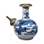 青花山水纹水注