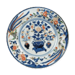 色绘牡丹盛花纹大盘