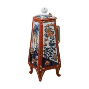 彩绘牡丹纹酒壶