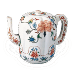 色绘牡丹唐草纹瓜形水注