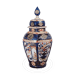 色绘菊牡丹纹大壶