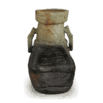 伊贺耳付花器 铭岩角