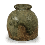 伊贺蹲花入 铭仙家