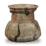 伊贺擢座水指 铭破袋