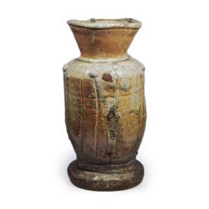 伊贺擂座花器 铭 芙蓉