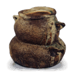 伊贺耳付瓢形水指