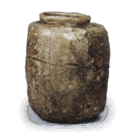 伊贺肩冲茶入 铭山木