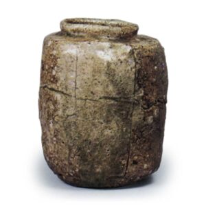 伊贺肩冲茶入 铭山木